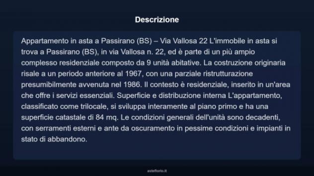 Immobile in asta di 84 m² in vendita a Passirano - Foto 4