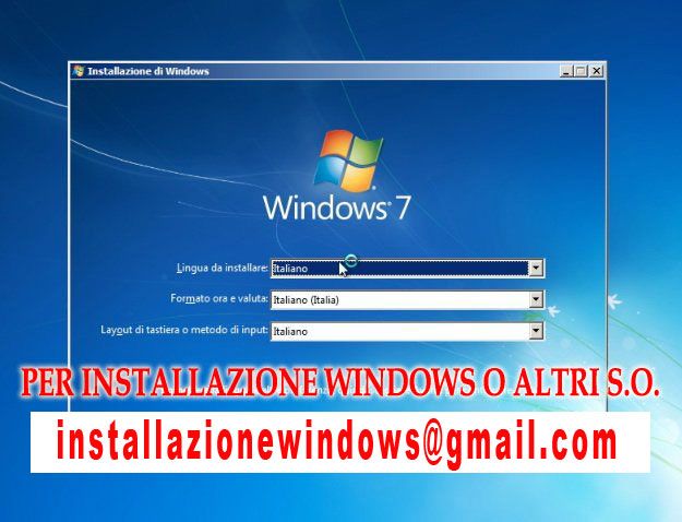 Formattazione e Installazione Windows o qualsiasi distro linux