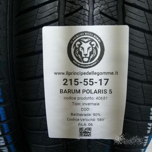 2 gomme 215 55 17 barum a40681 - Foto 2