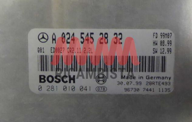 0281010041 A0245452832 Mercedes E220 CDi centralina motore Bosch - Foto 2