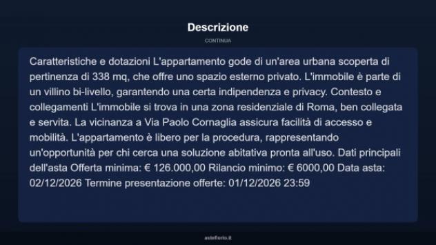 Immobile in asta di 99 m² in vendita a Roma - Foto 4