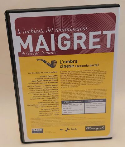 DVD L'Ombra cinese 2°parte.Le inchieste del commissario Maigret Dino Cervi - Foto 2