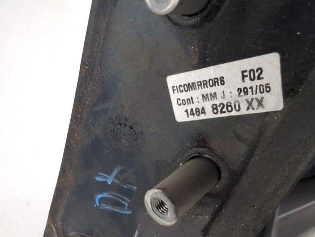 14848260XX SPECCHIETTO RETROVISORE ESTERNO DESTRO MANUALE FIAT SCUDO 2.0 D 80KW 5M 2P (2005) RICAMBIO USATO DANNEGGIATO - Foto 5