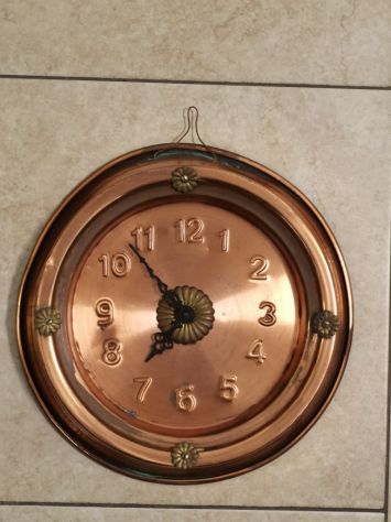 Orologio parete in rame