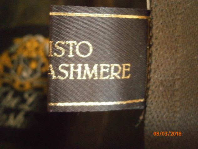 Cappello Doria pied de puole mai usato misto cachemire tg.57 - Foto 6