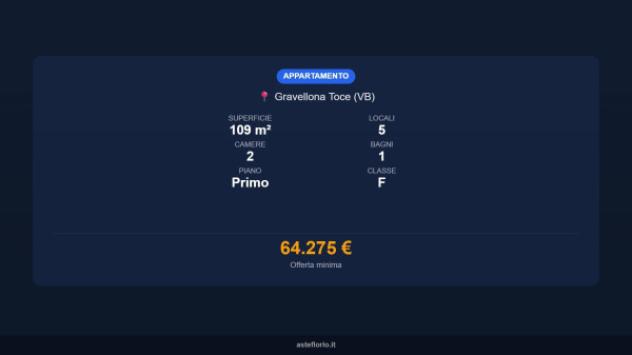 Immobile in asta di 109 m² in vendita a Gravellona Toce - Foto 16