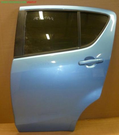 PORTA POST.S. AZZURRO MET. (Pic.Segno) C/ALZ. Carrozzeria Lamierati esterni Porte Porta post. sx. OPEL - AGILA B - 01-03-2008 - 01-06-2015