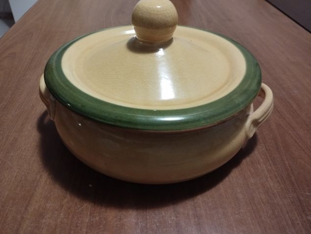 PENTOLA IN TERRACOTTA DA 28cm DECORATA A  MANO - Foto 5