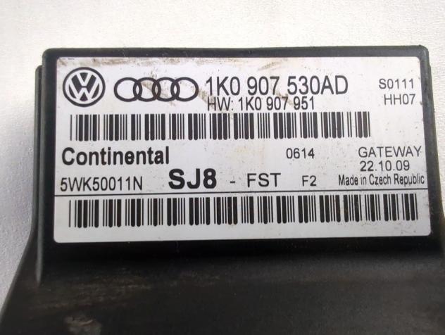 1K0907530AD CENTRALINA GATEWAY VOLKSWAGEN GOLF 6 1.6 G 75KW 5M 5P (2009) RICAMBIO USATO - Foto 4