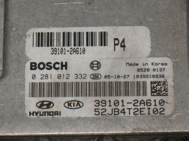 0281012332 ECU CENTRALINA KIA RIO EDC16C39-5.41 39101-2A610 391012A610 - Foto 2