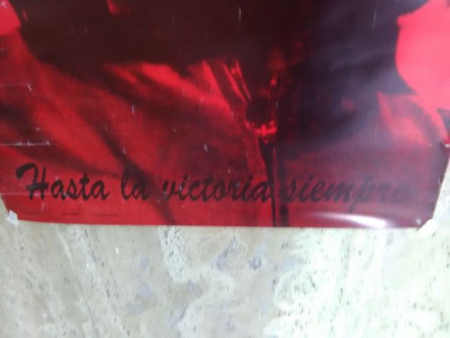 vecchio poster di CHE GUEVARA anni 70/80 usato 100 x 68 - Foto 3