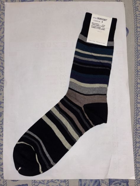 CALZE NUOVE DA UOMO FIRMATE ORIGINALI KENZO,MADE IN ITALY,N’42-44,IN COTONE - Foto 8