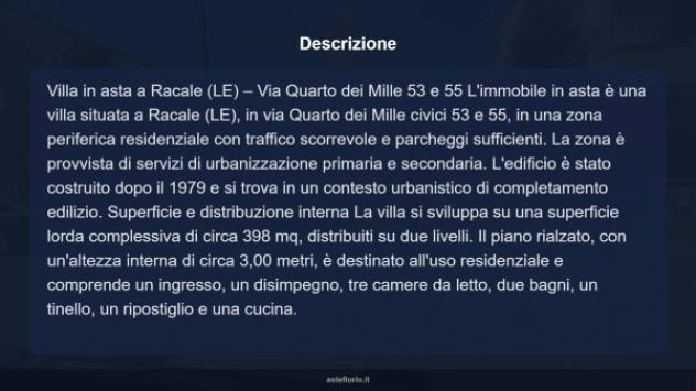 Immobile in asta di 398 m² con più di 5 locali e box auto in vendita a Racale - Foto 9