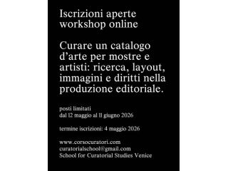 workshop online, curare un catalogo d'arte
