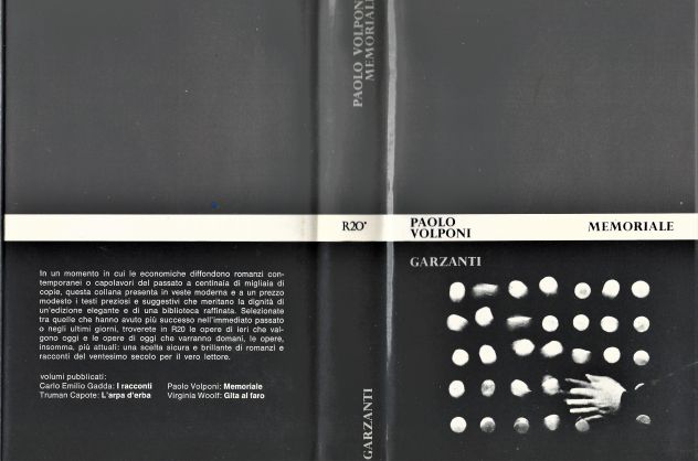 Paolo Volponi MEMORIALE, luglio 1965 come nuovo