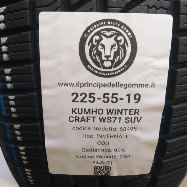 4 GOMME 225 55 19 KUMHO A68495 - Foto 2