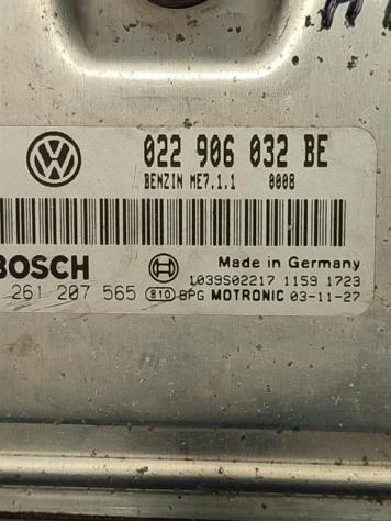 CENTRALINA ECU VOLKSWAGEN Touareg 1° Serie 022906032BE 0261207565 AZZ benzina 3189 (0206) - Foto 2
