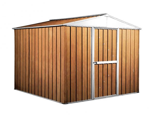 Box prefabbricato, casetta da giardino in lamiera zincata. Capanno deposito attrezzi in Acciaio Zincato 2.76 x 2.60 m x h2.12 m - Peso 110 KG – 7,2 me - Foto 2