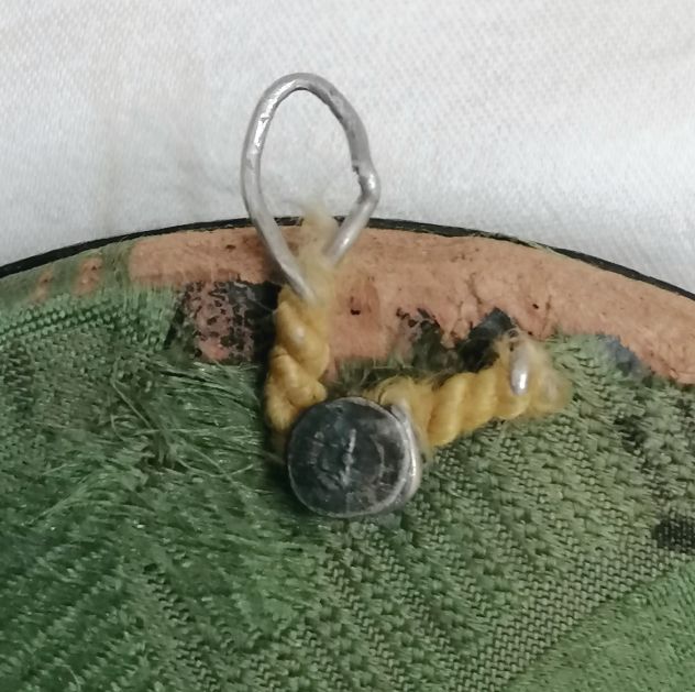 RARA MINIATURA DI DAMA DI EPOCA NAPOLEONICA, CORNICE LIGNEA ROTONDA. - Foto 8
