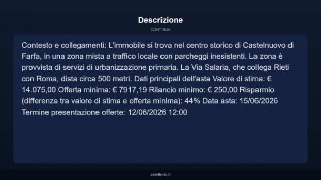 Immobile in asta di 25 m² in vendita a Castelnuovo di Farfa - Foto 17