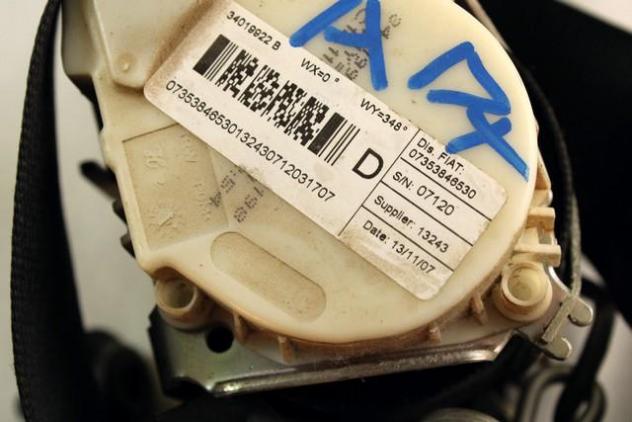51827585 KIT AIRBAG FIAT BRAVO 1.6 D 77KW 6M 5P (2008) RICAMBIO USATO CON PRETENSIONATORE CINTURA DI SICUREZZA ANTERIORE DESTRA, CENTRALINA AIRBAG, AI - Foto 4