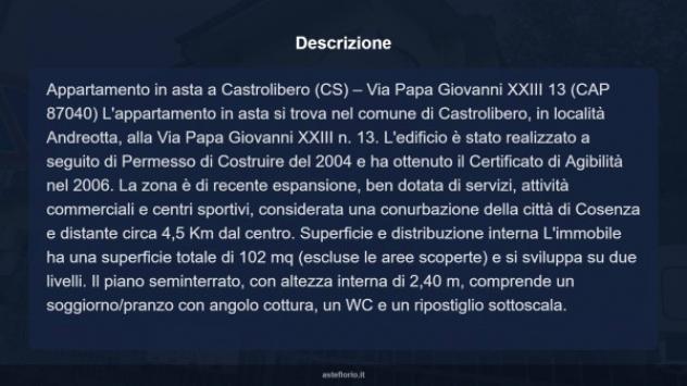 Immobile in asta di 102 m² in vendita a Castrolibero - Foto 13