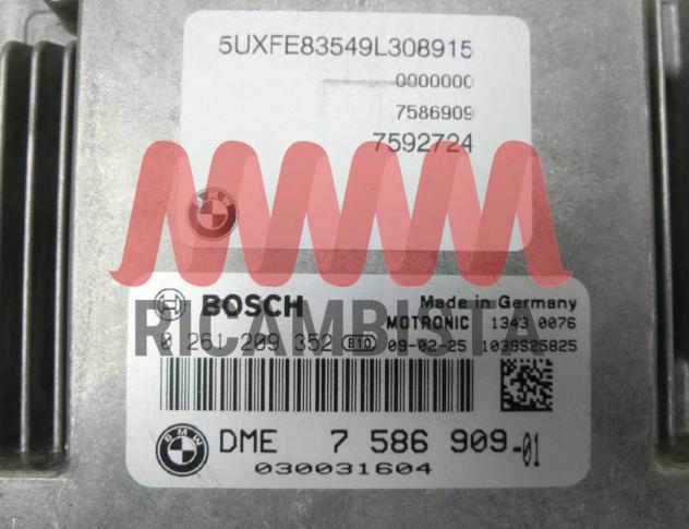 0261209352 BMW X5 E70 centralina motore Bosch - Foto 2