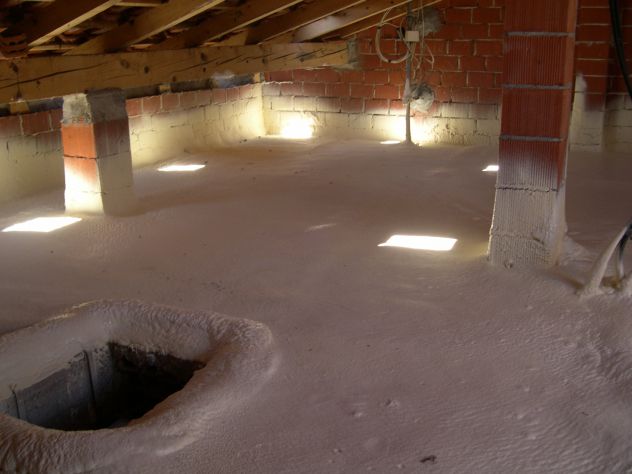 Isolamento calpestabile - cappotto interno a spruzzo e insufflaggio - Foto 5