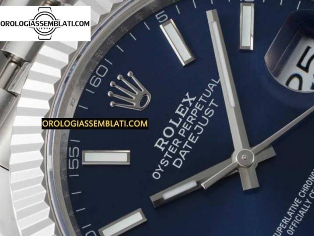 Replica Rolex DATEJUST 41 SS 1:1 MIGLIOR EDIZIONE 904L QUADRANTE BLU IN ACCIAIO SUL BRACCIALE SS JUBILEE 3235 V2 - Foto 11