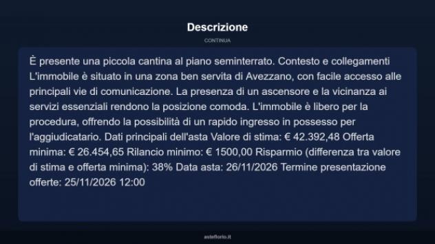 Immobile in asta di 46 m² in vendita a Avezzano - Foto 13