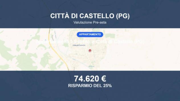 Immobile in asta di 90 m², box auto in vendita a Città di Castello