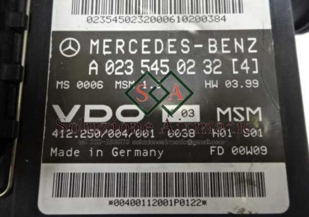 Mercedes Classe A misuratore massa aria A0235450232 - Foto 2