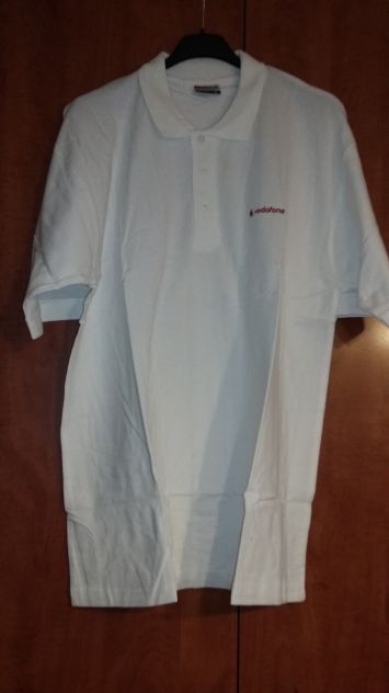 POLO VODAFONE ROSSE E BIANCHE