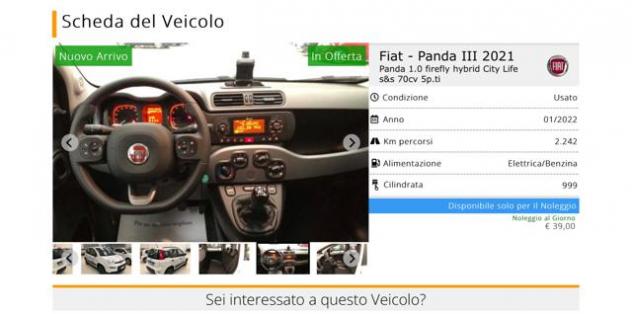 FIAT Panda 1.0 FireFly S&S Hybrid rif. 18089037 - Foto 7