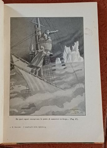 I naufraghi dello Spitzberg, E. Salgari, Ed. Sonzogno 1929. - Foto 3