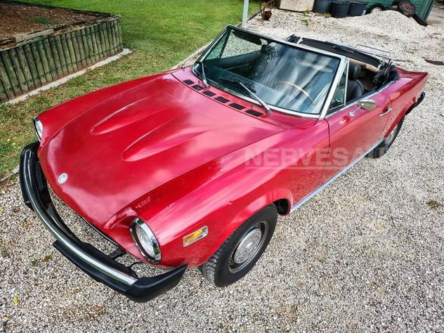 Fiat 124 Spider 1800 Rossa Interni Neri CRS Anno 1975