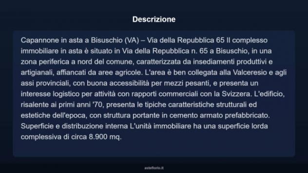 Immobile in asta di 8900 m² in vendita a Bisuschio - Foto 5