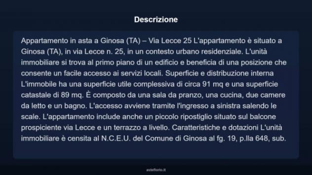 Immobile in asta di 91 m² in vendita a Ginosa - Foto 3
