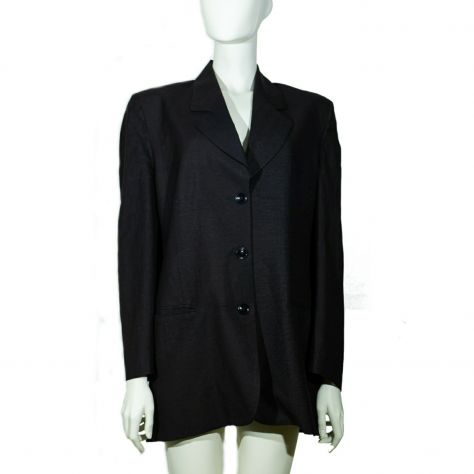 Giacca di lino da donna nera - tg. L - Foto 2