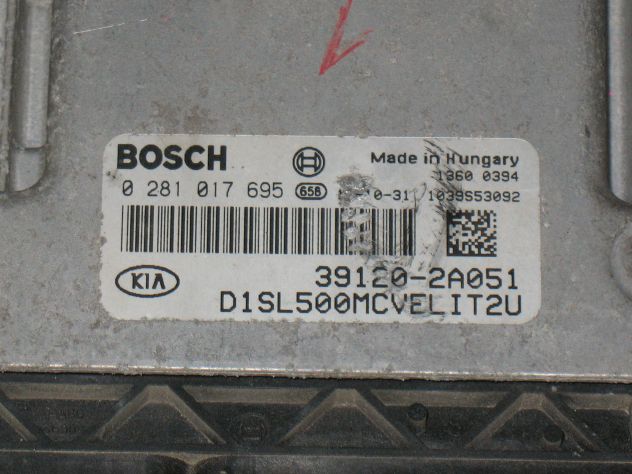 0281017695 ECU CENTRALINA KIA SPORTSTAGE 1.7 39120-2A051 391202A051 1039S53092 - Foto 2
