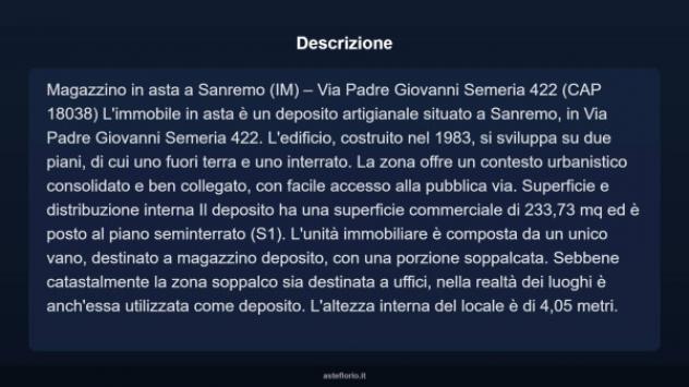Immobile in asta di 233 m² in vendita a Sanremo - Foto 6