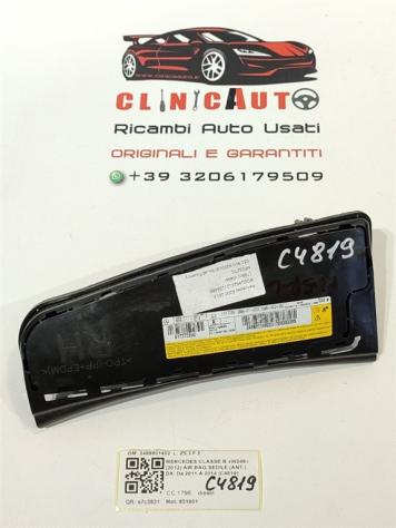 AIRBAG SEDILE DESTRO MERCEDES Classe B W246 2° Serie 2468601402 651901 (12)