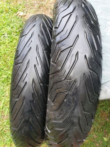 COPPIA GOMME MICHELIN CITY GRIP 100/80/16 + 120/80/16