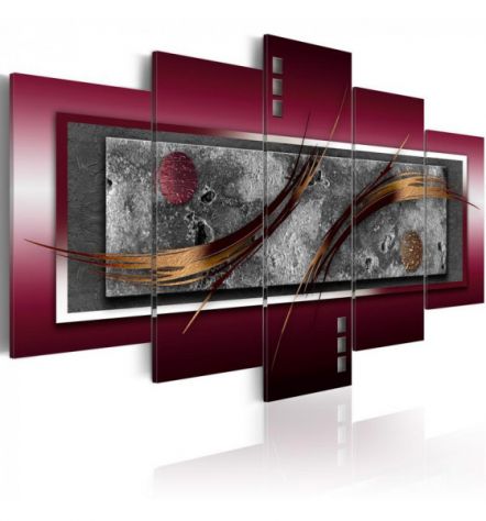 Quadro Baffuto Bordeaux 100x50 E 200x100 ARREDALACASA