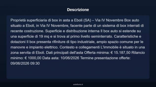 Immobile in asta di 19 m² in vendita a Eboli - Foto 4