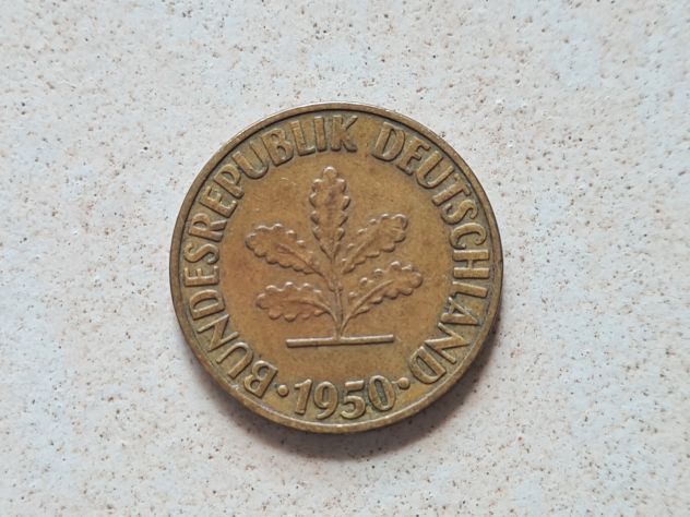 Moneta “10 Pfennig”, 1950, Bundesrepublik Deutschland - Foto 2