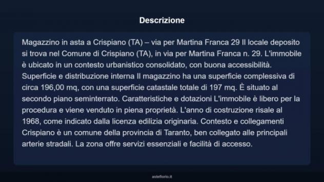Immobile in asta di 196 m² in vendita a Crispiano - Foto 8