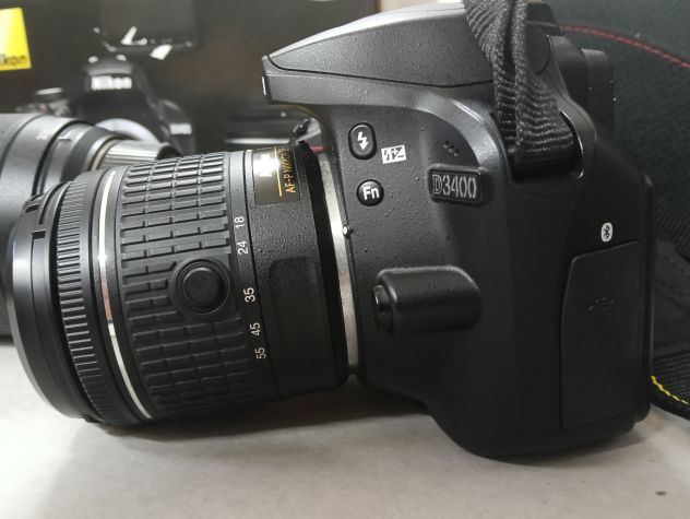 Nikon D3400 con obiettivo 18-55 VR stabilizzato e Tamron 70-300 - Foto 6