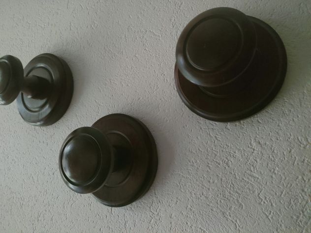 AFFARE ATTACCAPANNI ARTE POVERA IN NOCE - Foto 2