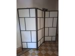 Paravento grande bianco e nero usato